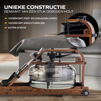 Fluid Rower Viking 3 XL Roeitrainer - Walnoot - Aanzicht