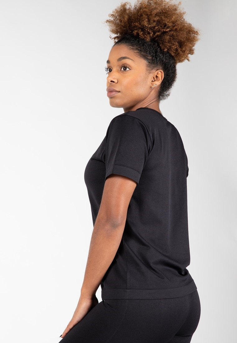 Gorilla Wear Neiro Seamless T-shirt - Zwart - Aanzicht