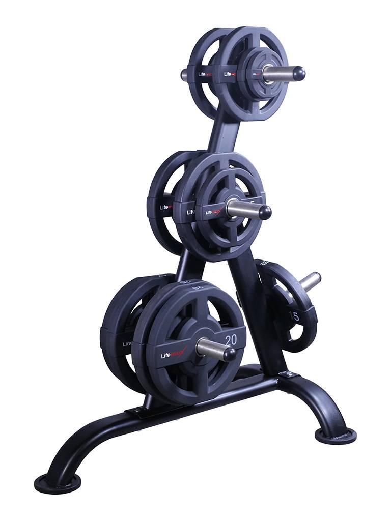Lifemaxx LMX1030W Weightplate Rack - Halterschijf Opbergrek - 50 mm - Aanzicht