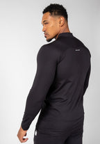 Gorilla Wear Hamilton Hybrid Longsleeve - Zwart - Aanzicht