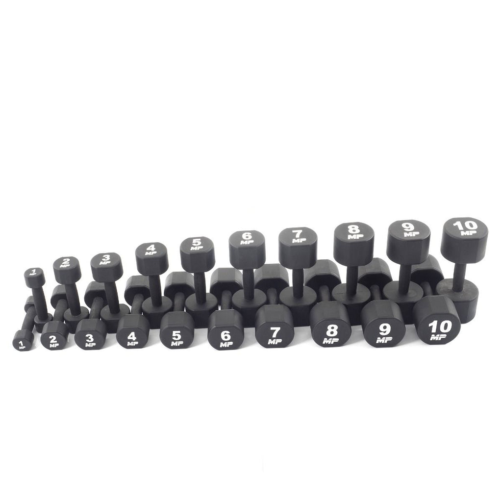 Muscle Power PU Dumbbell Set - 2 x 1 t/m 10 kg - Aanzicht
