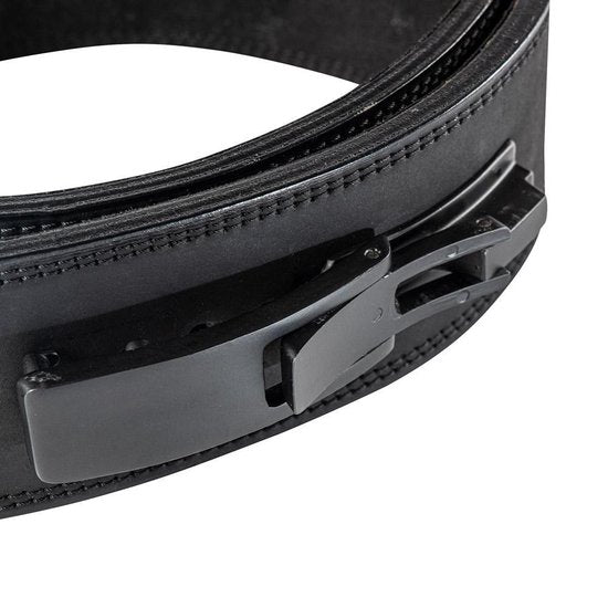Reeva Halterriem - Leren Lifting Belt - Zwart - Aanzicht