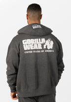Gorilla Wear Classic Oversized Vest - Donkergrijs Gemeleerd - Aanzicht