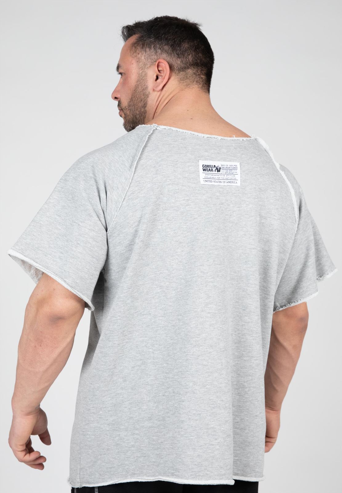 Gorilla Wear Classic Work Out Top - Grijs - Aanzicht