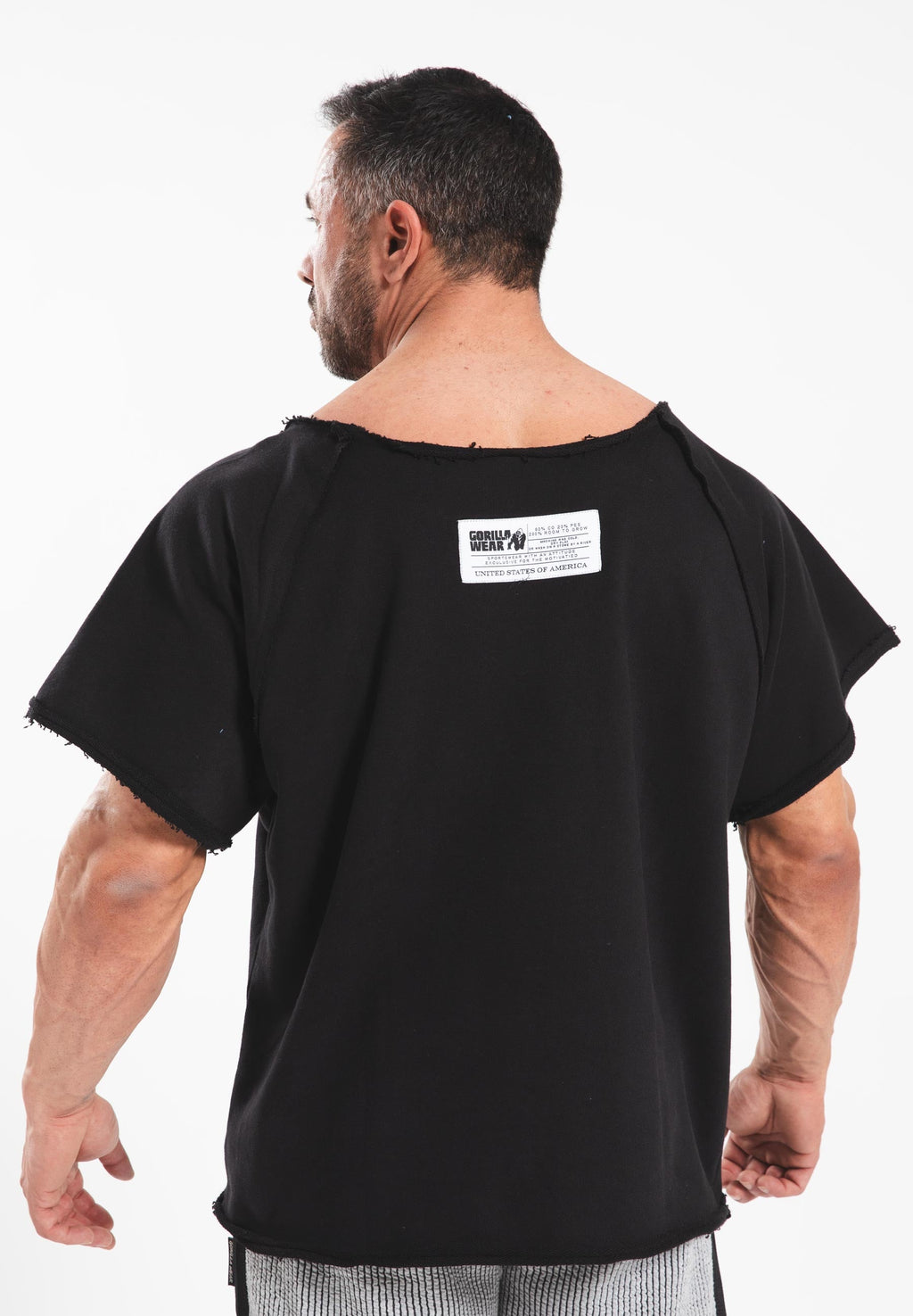 Gorilla Wear Classic Work Out Top - Zwart/Goud - Aanzicht