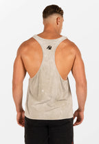 Gorilla Wear Churchill Stringer - Verwassen Groen - Aanzicht