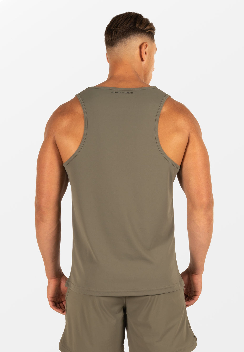 Gorilla Wear Colton Tank Top - Legergroen - Aanzicht