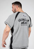 Gorilla Wear Augustine Old School Work Out Top - Grijs - Aanzicht