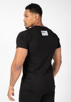 Gorilla Wear Classic T-shirt - Zwart/Goud - Aanzicht