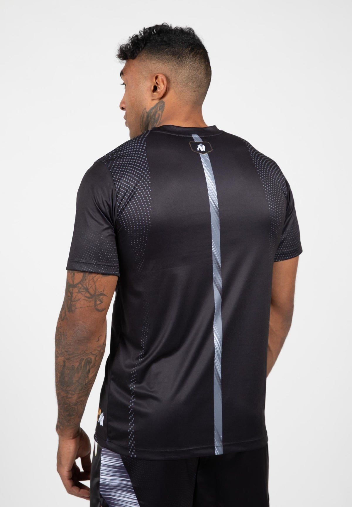 Gorilla Wear Clayton T-shirt - Zwart/Goud - Aanzicht