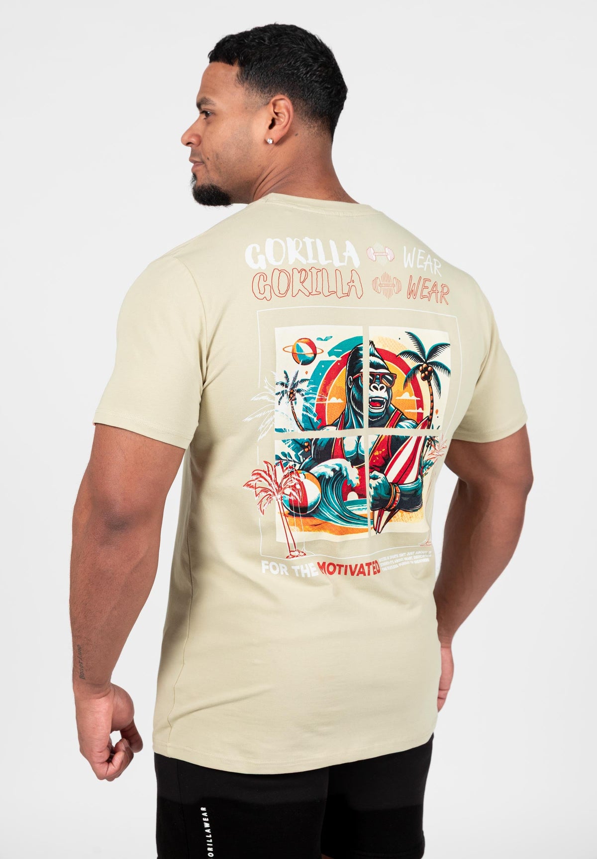 Gorilla Wear Santa Cruz T-shirt - Lichtgroen - Aanzicht