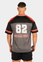 Gorilla Wear Tyler Football Jersey - Zwart/Rood - Aanzicht