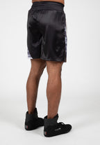 Gorilla Wear Clayton Boxing Shorts - Zwart/Goud - Aanzicht