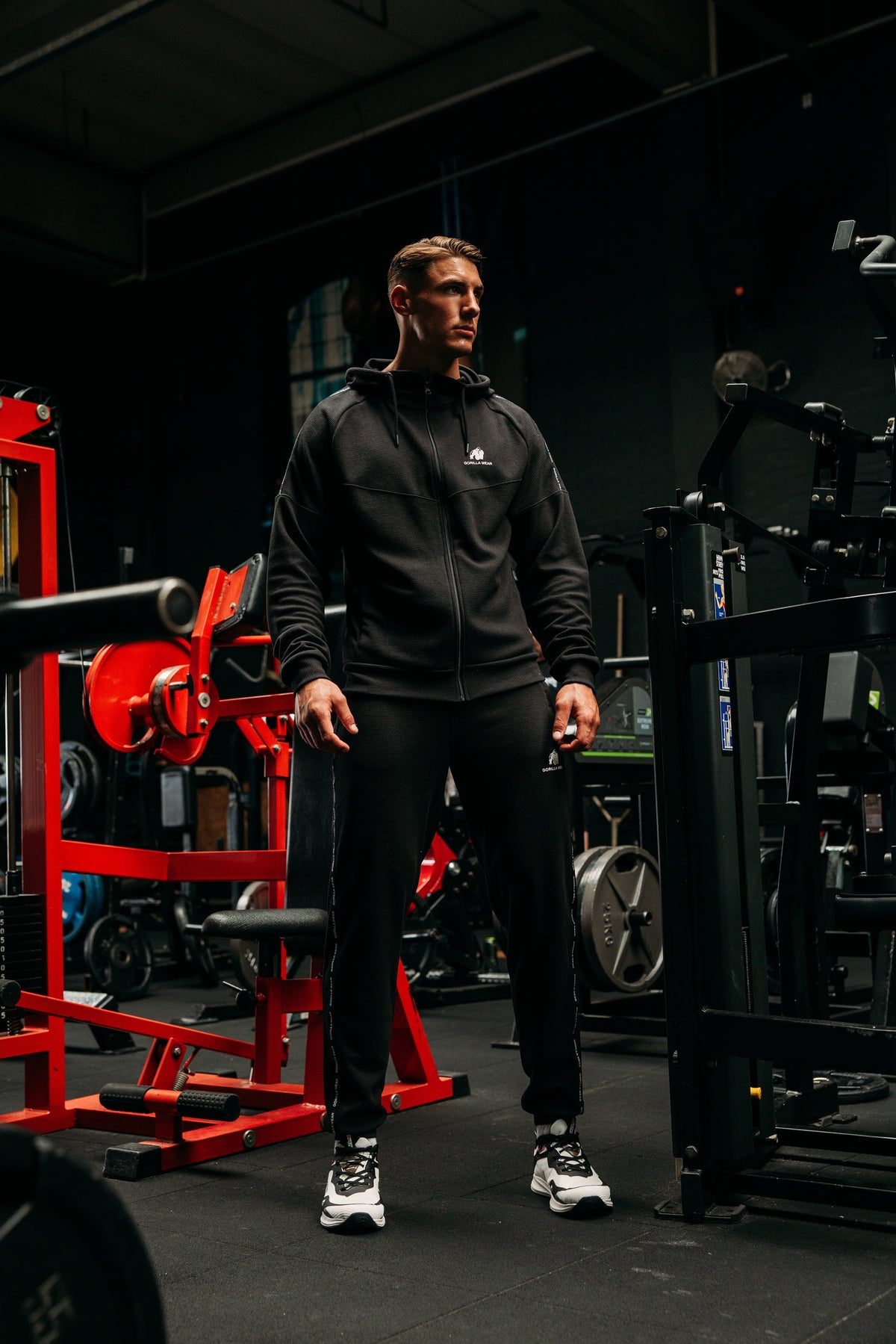 Gorilla Wear Harvey Trainingsbroek - Zwart - Aanzicht