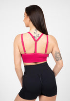 Gorilla Wear Whitney Seamless Sportbeha - Roze - Aanzicht