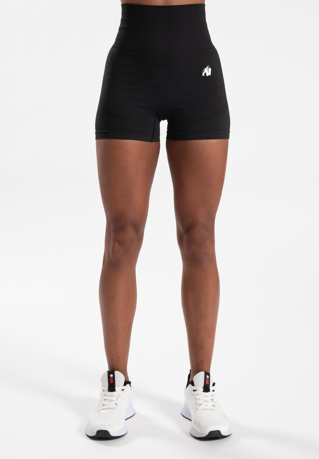 Gorilla Wear Olivia Seamless Shorts - Zwart - Aanzicht
