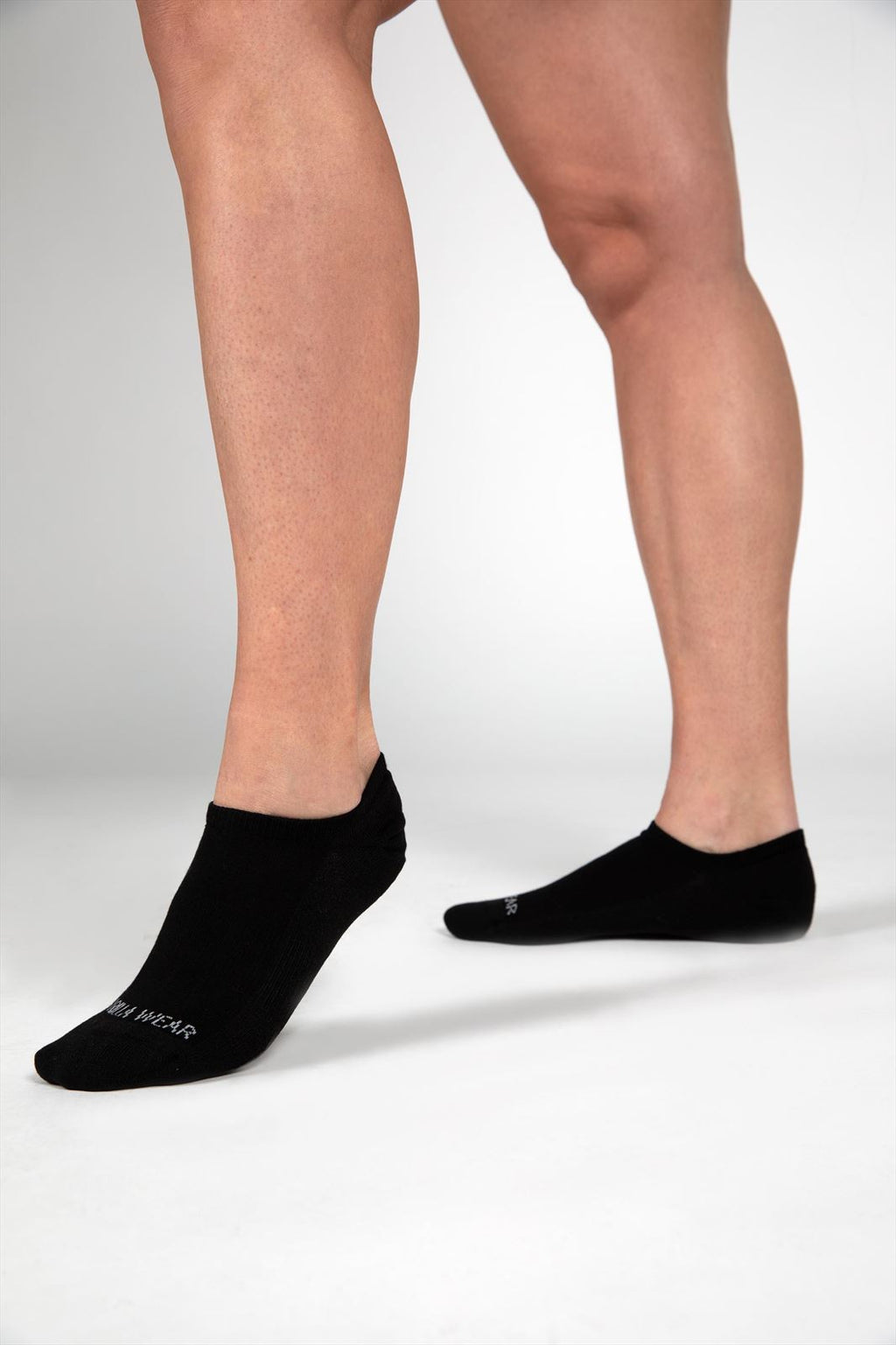 Gorilla Wear Enkelsokken 2-Pack - Zwart - Aanzicht