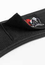 Gorilla Wear Lifting Belt 6 Inch Padded Mesh - Zwart - Aanzicht