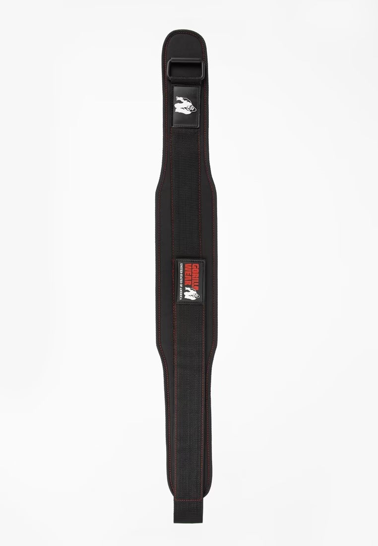 Gorilla Wear Halterriem - 4 Inch Dames Lifting Belt - Zwart - Aanzicht