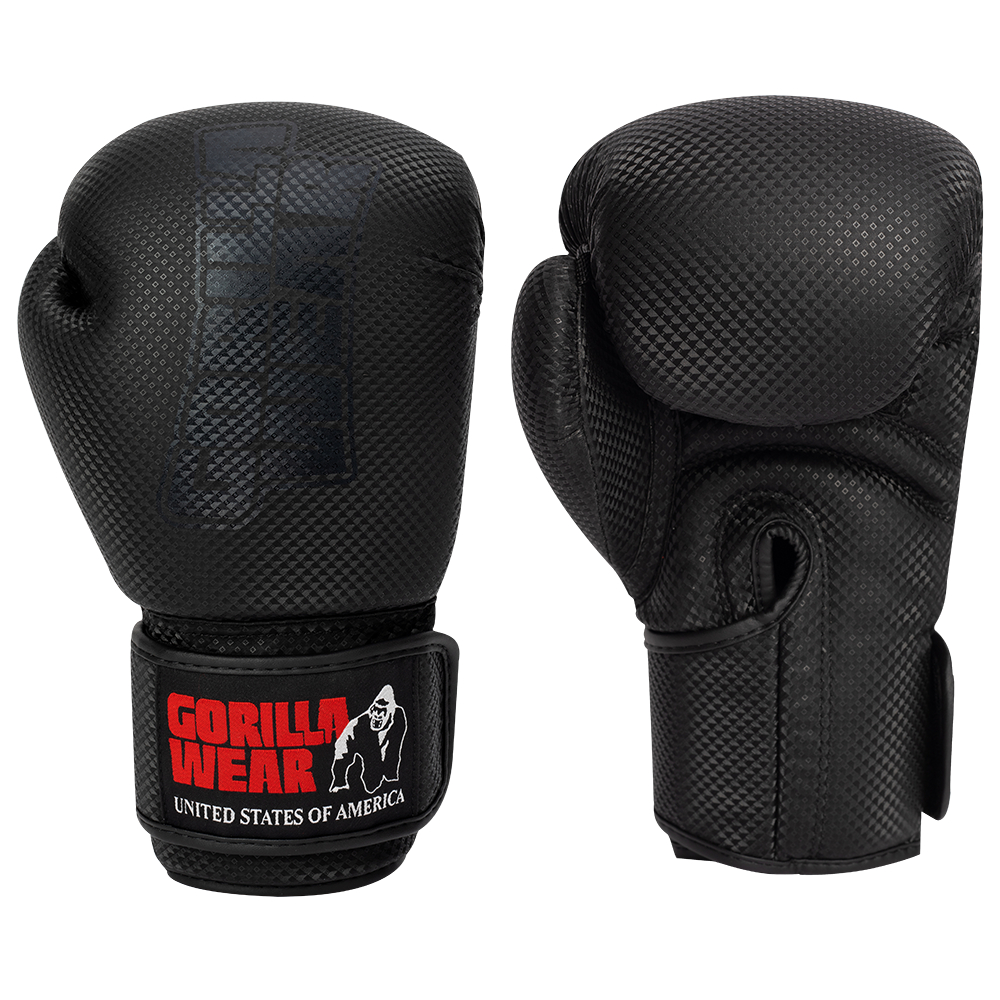 Gorilla Wear Montello Bokshandschoenen - Zwart - Aanzicht