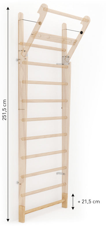 Nohrd WallBar Verhoging - 21,5 cm - Walnoot - Aanzicht