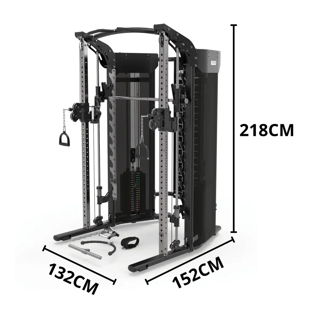 Toorx Professional ASX-7000 3-in-1 Dual Pulley Smith Machine & Rack - Aanzicht