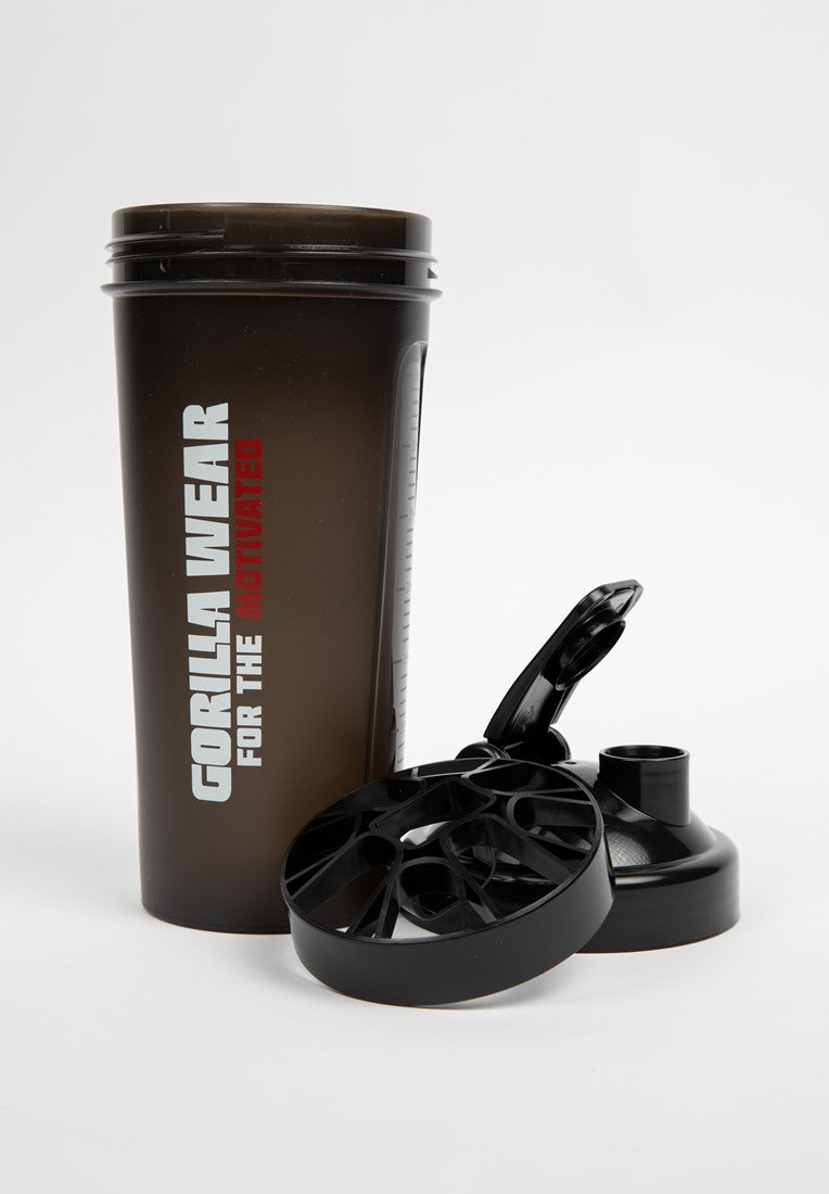 Gorilla Wear Shake Beker XXL - 1000 ml - Zwart - Aanzicht