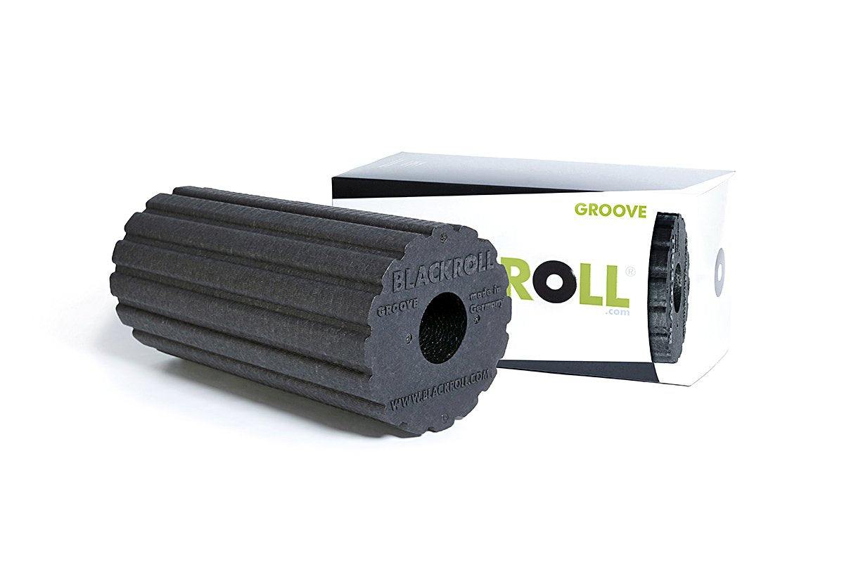Blackroll Standard Groove Foam Roller - 30 cm - Zwart - Aanzicht