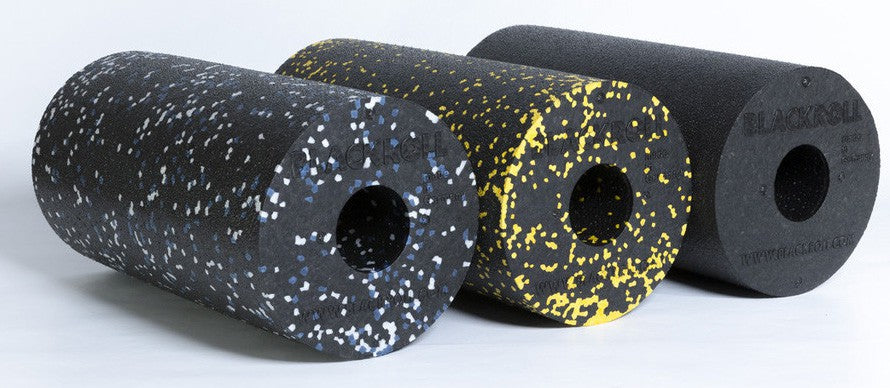 Blackroll Standard Foam Roller - 30 cm - Zwart/Geel - Aanzicht