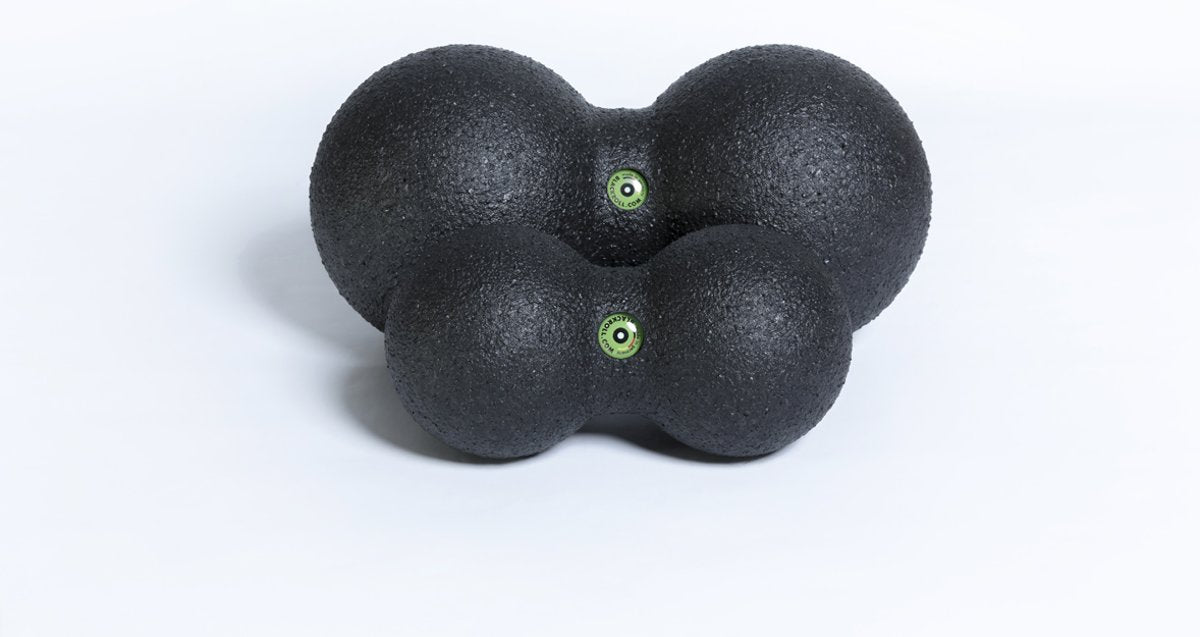 Blackroll Duoball - 8 cm - Zwart - Aanzicht