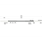 Toorx Professional BO-450 Cross Challenge Halterstang - 220 cm - Aanzicht