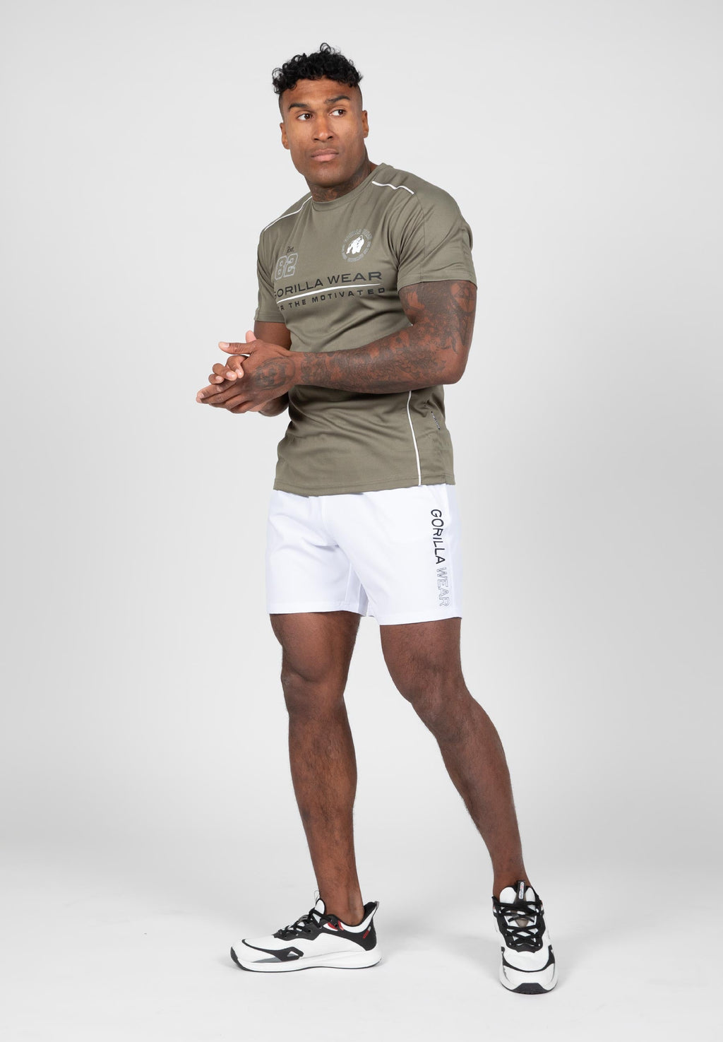 Gorilla Wear Clarkson Shorts - Korte Broek - Wit - Aanzicht