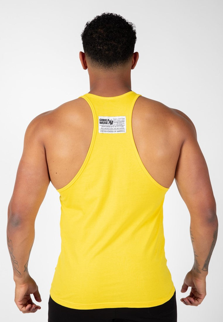 Gorilla Wear Classic Tank Top - Geel - Aanzicht