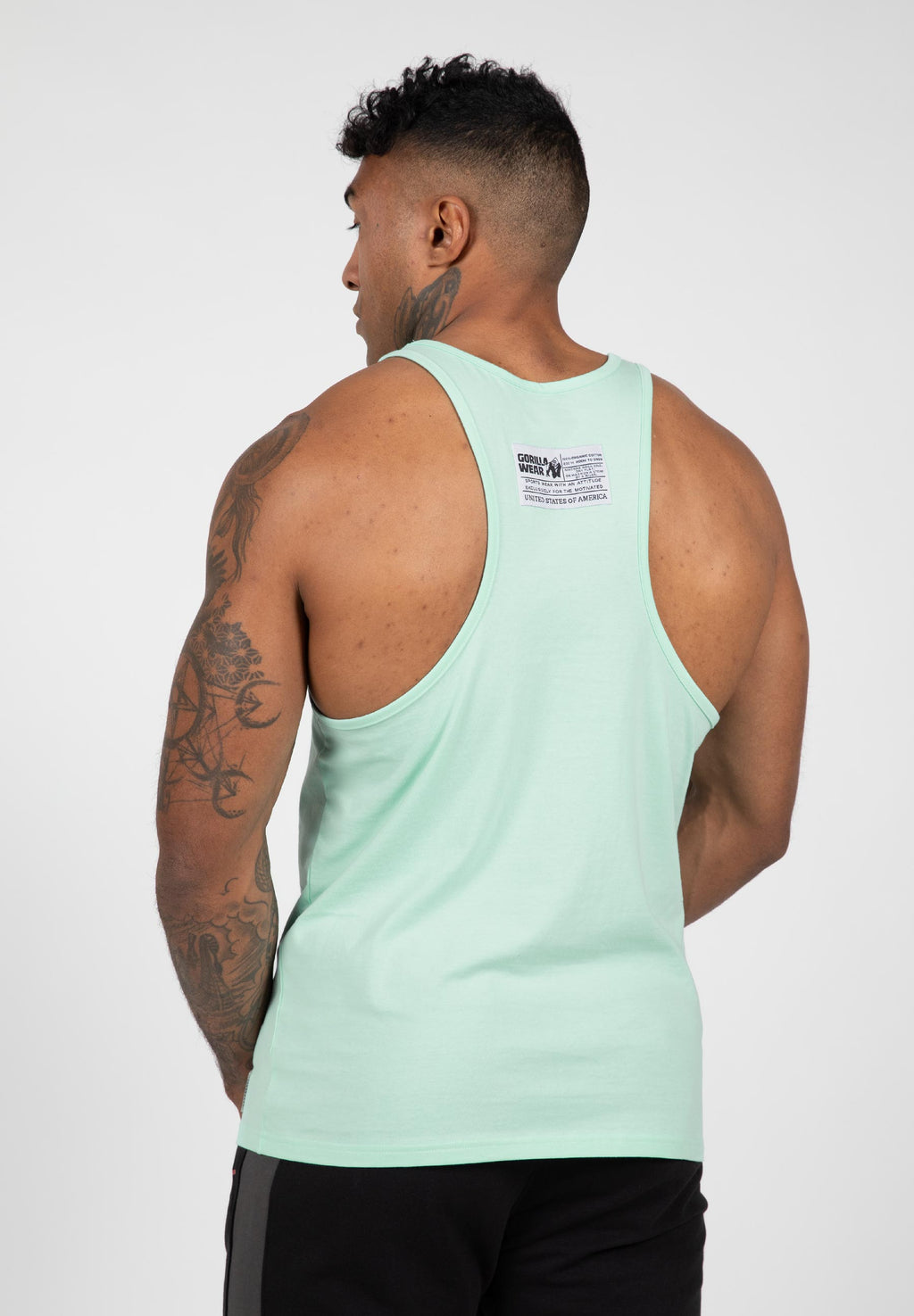 Gorilla Wear Classic Tank Top - Mint - Aanzicht