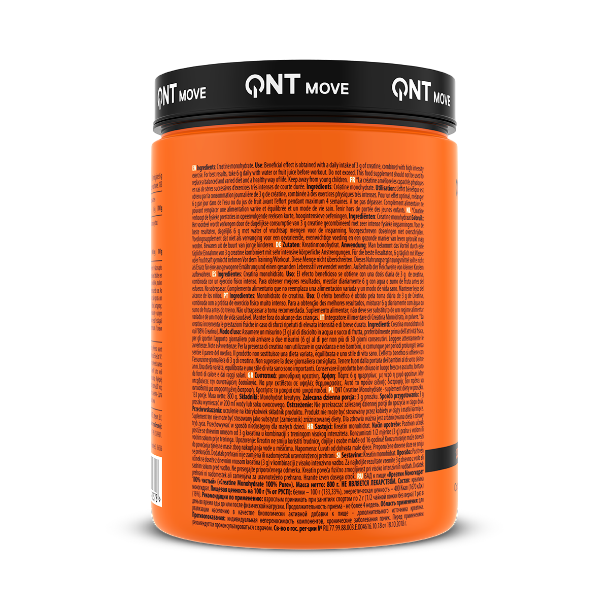 QNT Creatine Monohydrate - 800 gr - Aanzicht