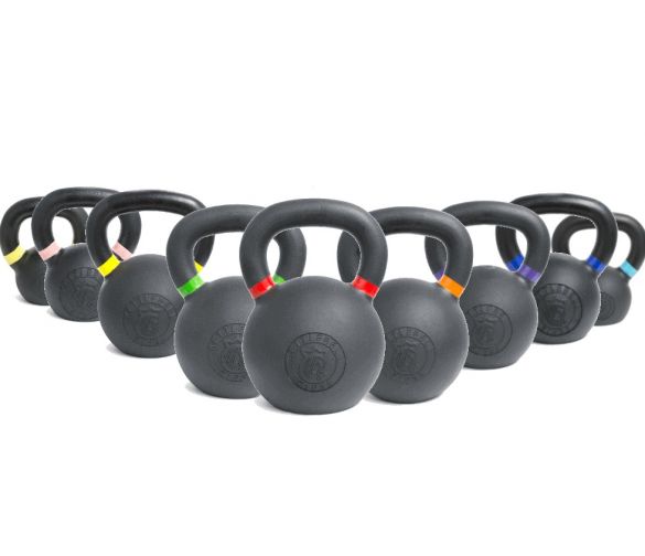 Lifemaxx Crossmaxx Kettlebell - Gietijzer met Poedercoating - 36 kg - Aanzicht