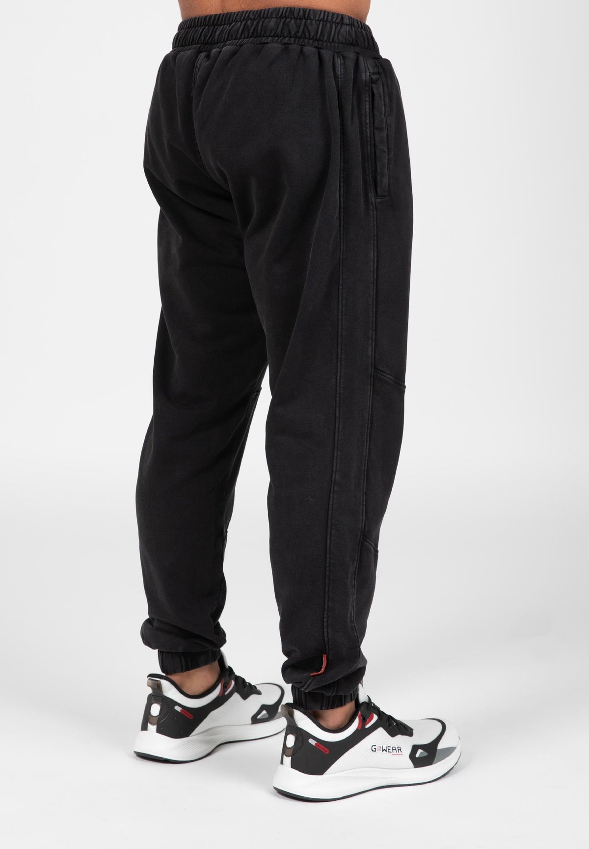 Gorilla Wear Curtis Joggingbroek - Washed Grijs - Aanzicht