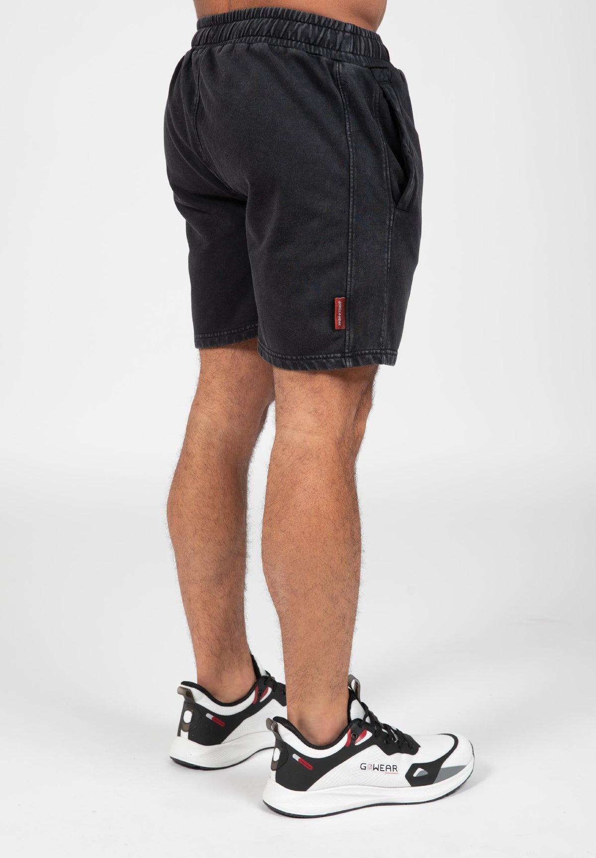 Gorilla Wear Curtis Sweat Shorts - Washed Grijs - Aanzicht