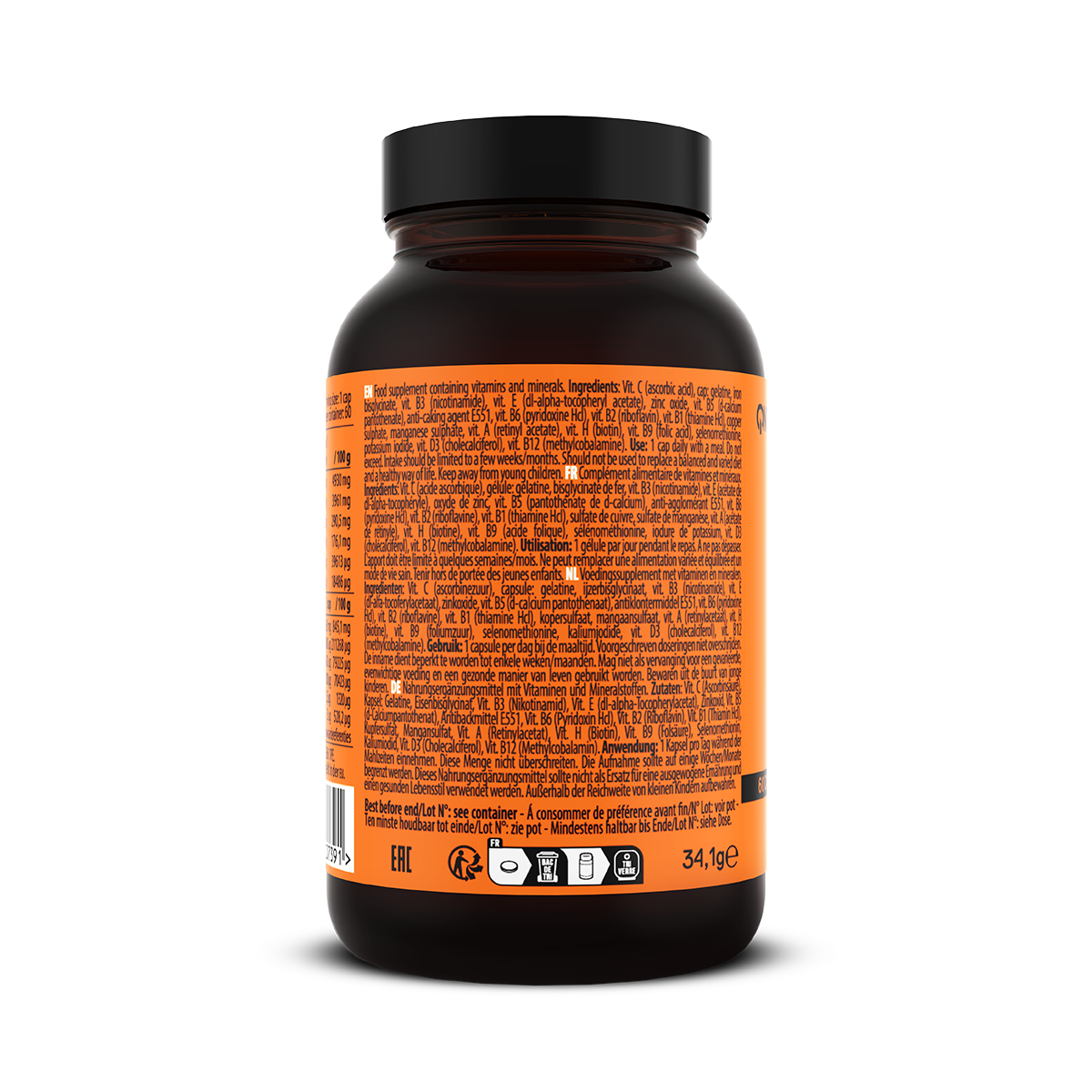 QNT Daily Vitamins - 60 Capsules - Aanzicht