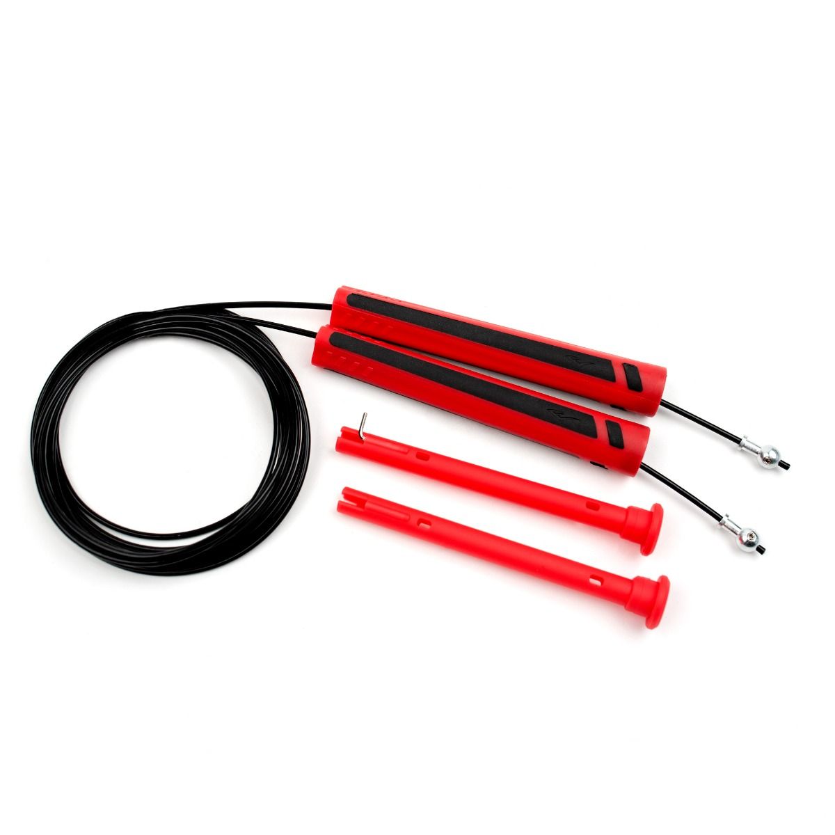 Everlast Socket Speed Rope - Springtouw - Zwart/Rood - 335 cm - Aanzicht
