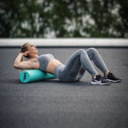 Lifemaxx LMX EVA Foam Roller - Blauw - 90 cm - Aanzicht
