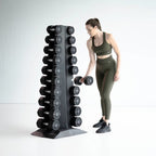 Lifemaxx Ronde PU Dumbbell Set - 2 x 16 kg - Aanzicht