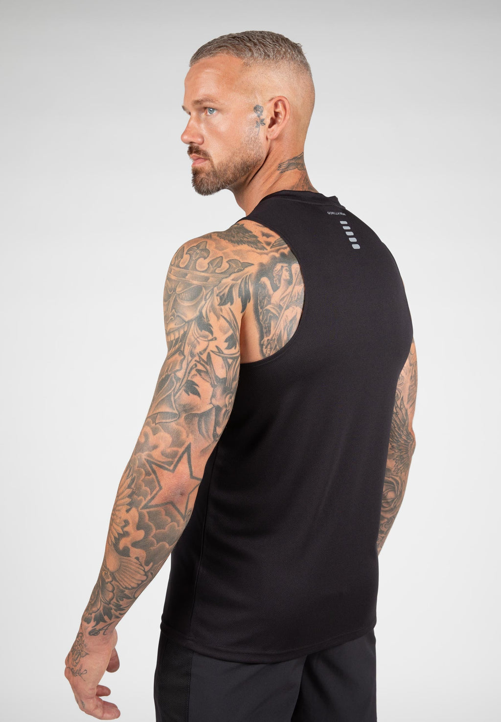 Gorilla Wear Easton Tank Top - Zwart - Aanzicht