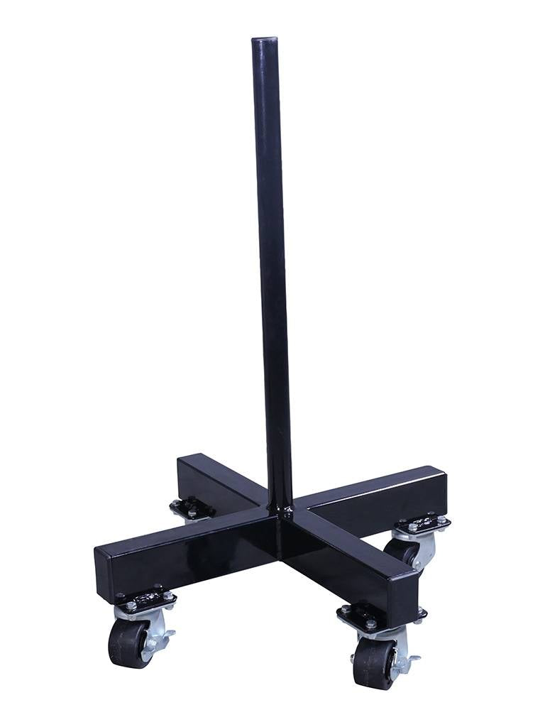Lifemaxx Crossmaxx Bumper Plate Stacker op Wielen - Schijvenstandaard - Aanzicht