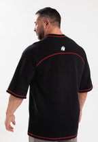 Gorilla Wear Finley Oversized T-shirt - Zwart/Rood - Aanzicht