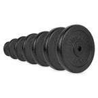 VirtuFit Gietijzeren Halterschijf - Halter gewicht - 30 mm - 20 kg - Zwart - Aanzicht