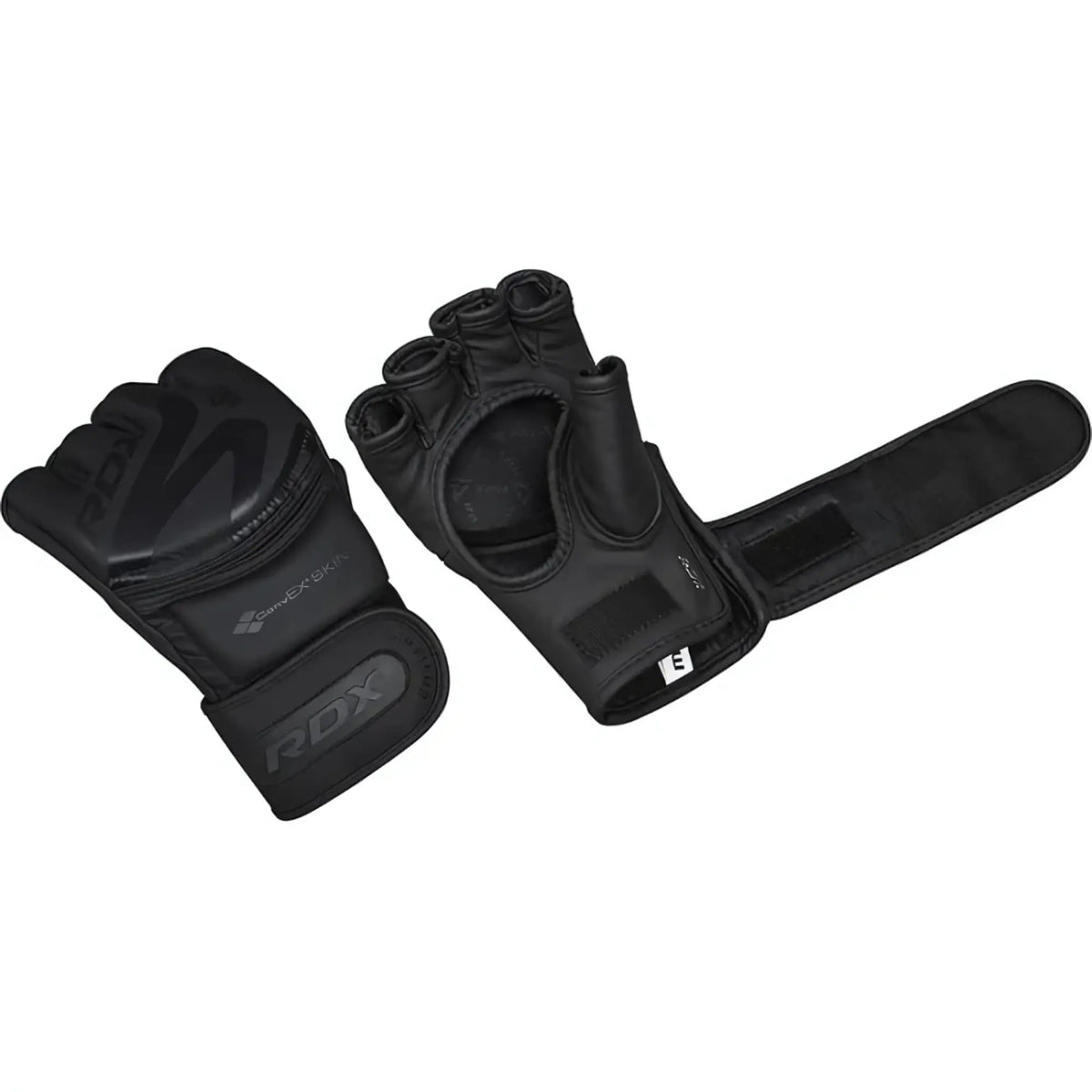 RDX Sports F15 Noir MMA Grappling Gloves - Zwart - Aanzicht