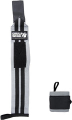 Gorilla Wear Wrist Wraps Pro - Grijs/Zwart - Aanzicht