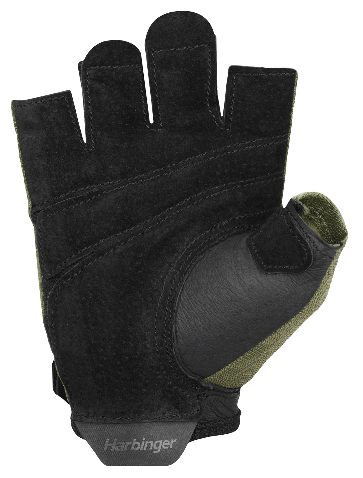 Harbinger Power 2.0 Unisex Fitness Handschoenen - Groen - Achteraanzicht