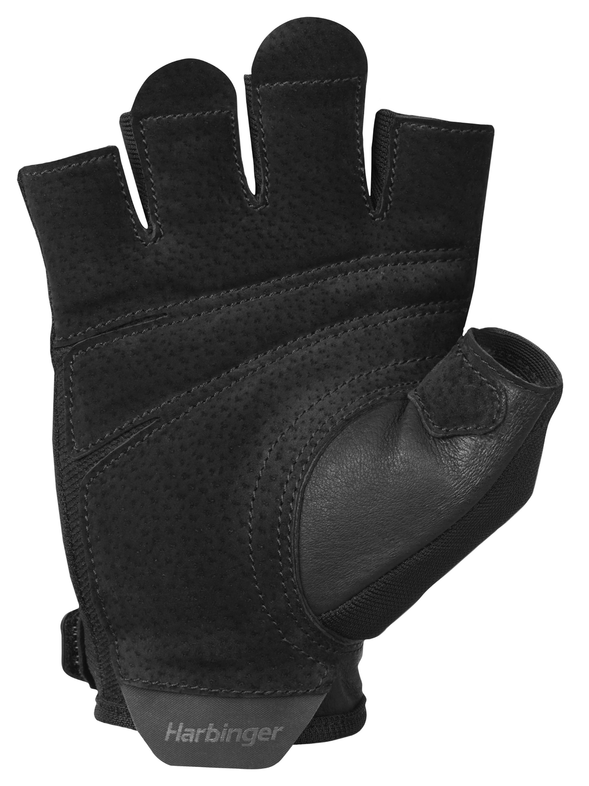 Harbinger Power 2.0 Unisex Fitness Handschoenen - Zwart - Achteraanzicht
